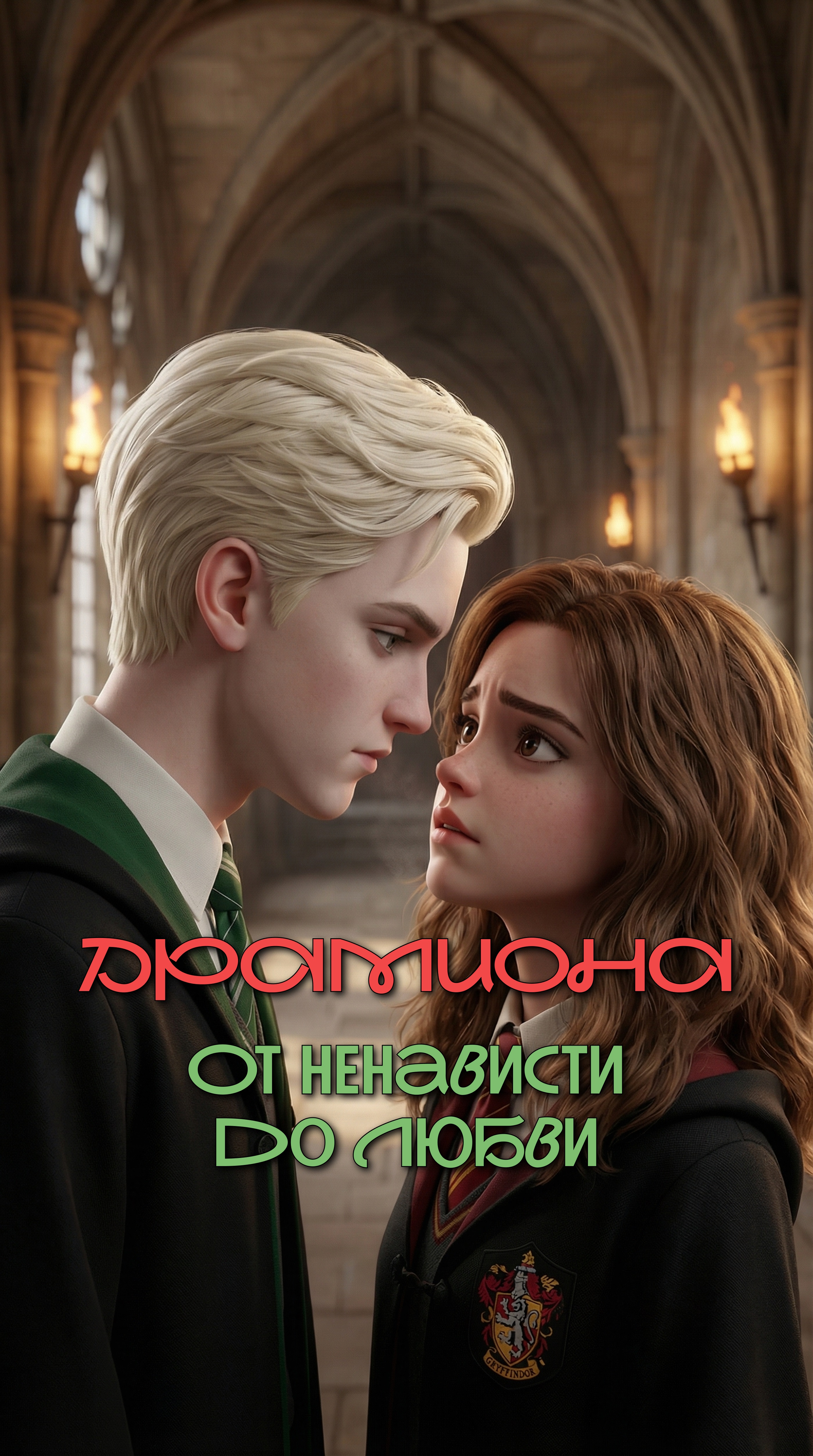 ИИ мультсериал Драмиона. От ненависти до любви